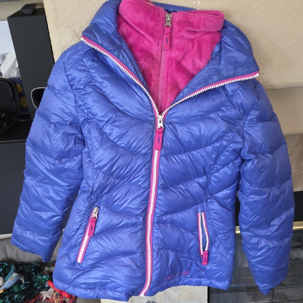 Free Country Kids Purple and Pink Puffer Jacket